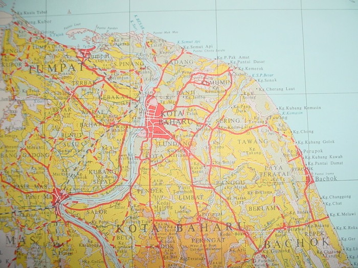 Map of Kota Bharu.